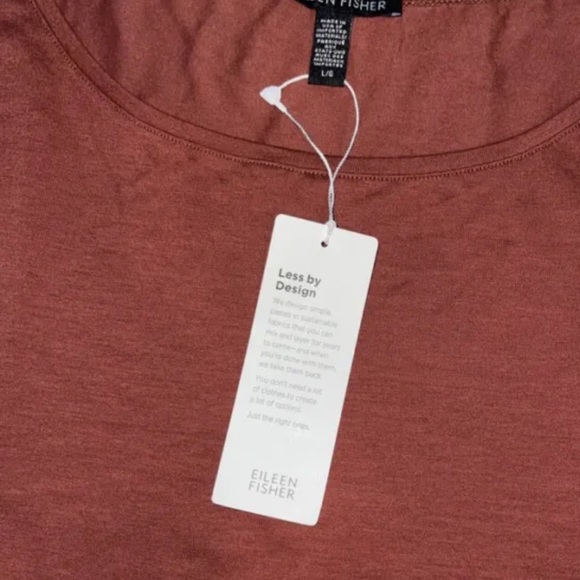 Eileen Fisher Fine Tencel Jersey Shell, Large - Picture 6 of 11